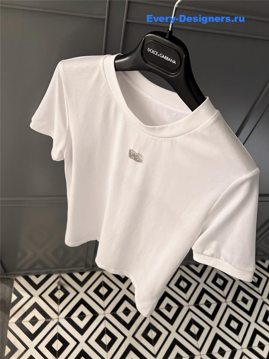 Dolce & Gabbana White DG Logo T-Shirt