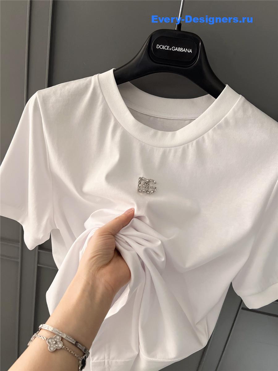Dolce & Gabbana White DG Logo T-Shirt