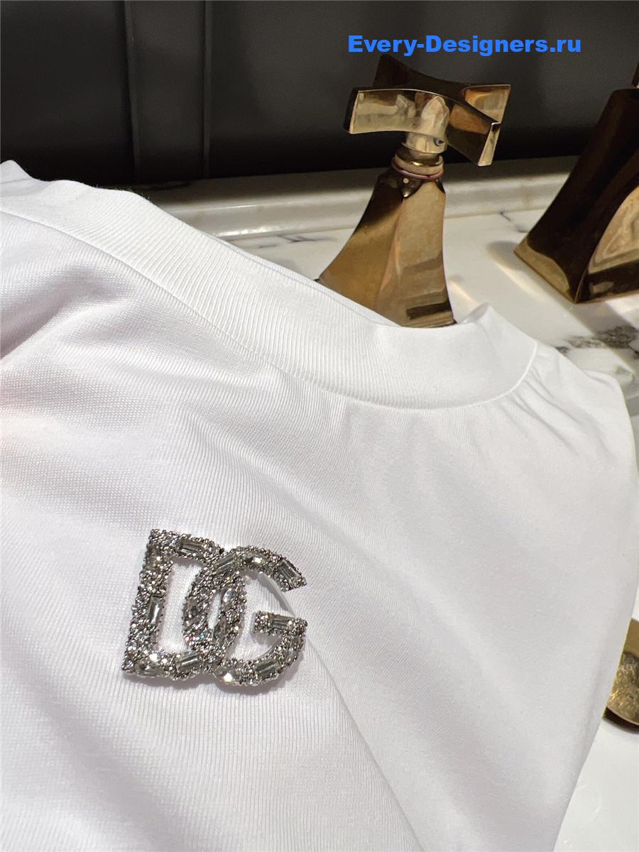 Dolce & Gabbana White DG Logo T-Shirt
