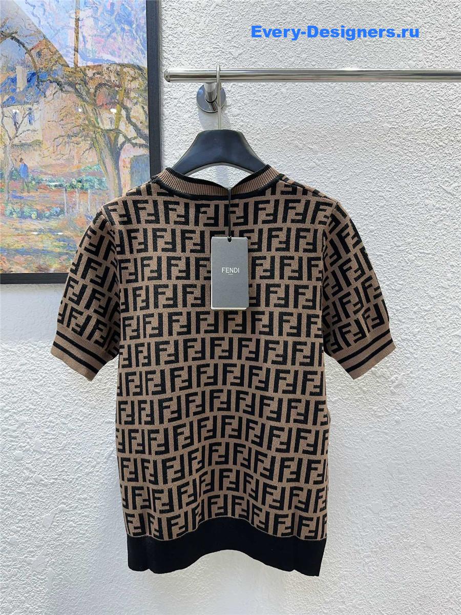 F**di ff jacquard knit top