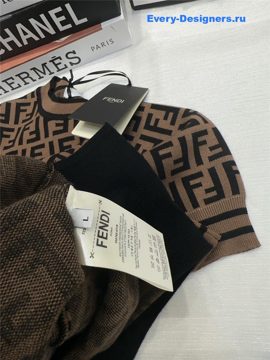 F**di ff jacquard knit top