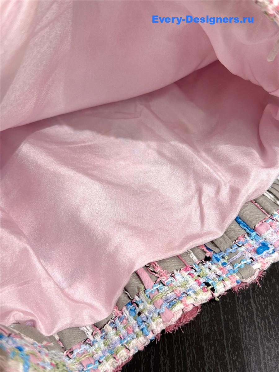 Ch**el pink tweed skirt
