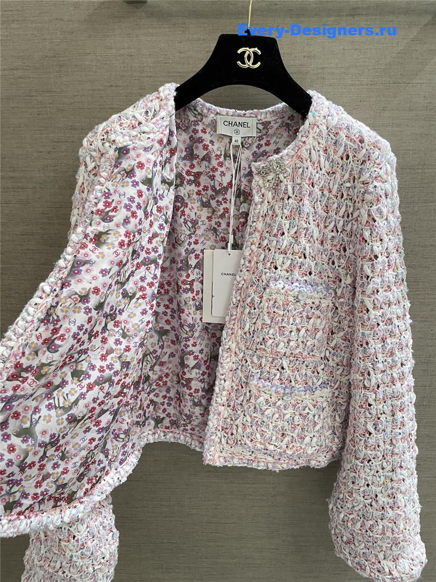 Ch**el colorful yarn cardigan