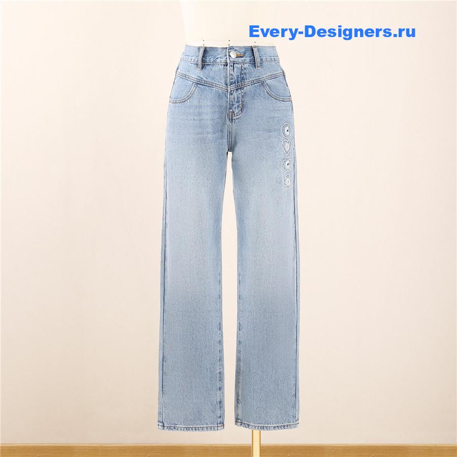 Ch**el coco beach wide leg jeans