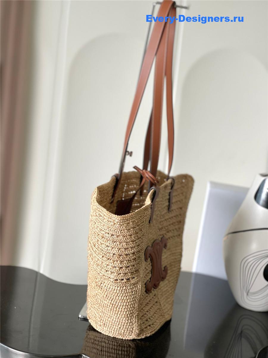 Ce1i*e classic panier raffia bag