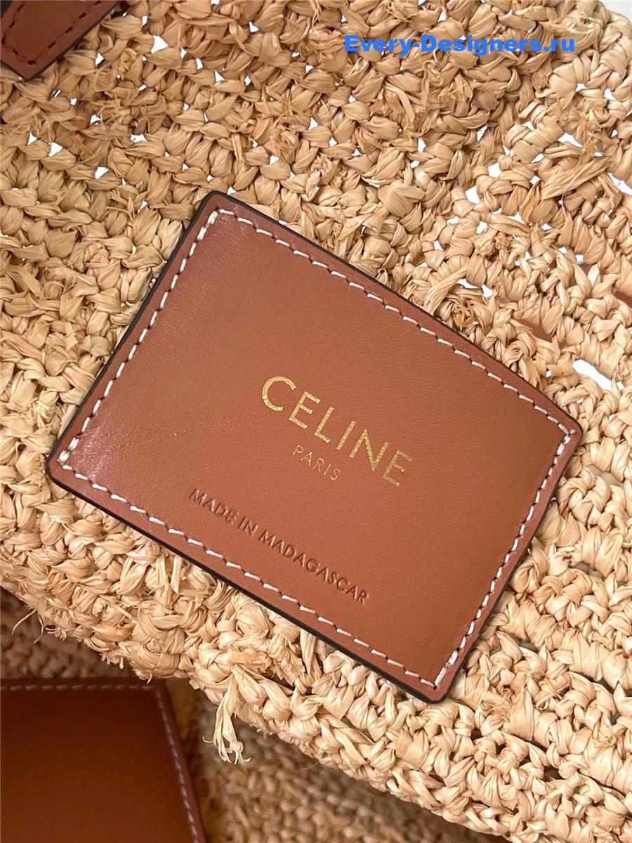 Ce1i*e classic panier raffia bag