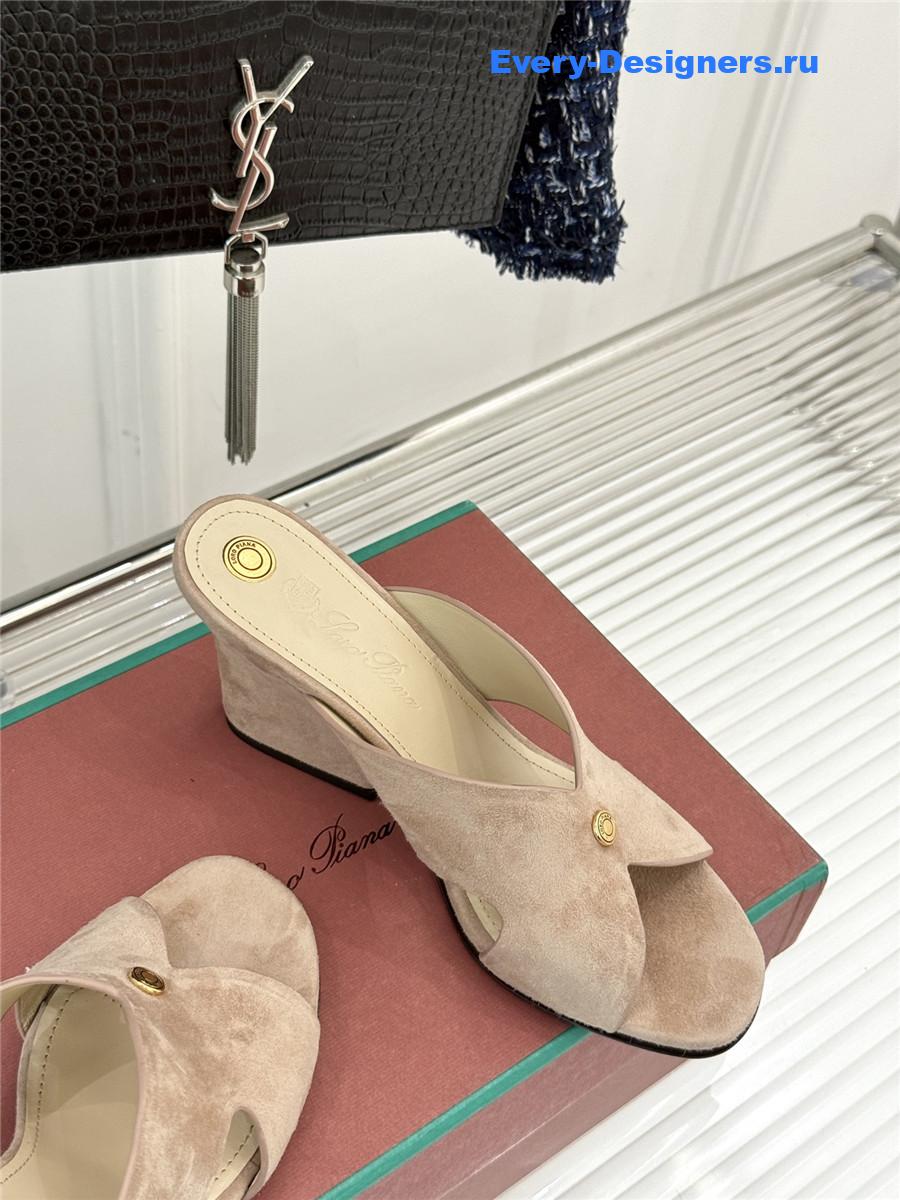 L0r0 P1ana vera sandals beige