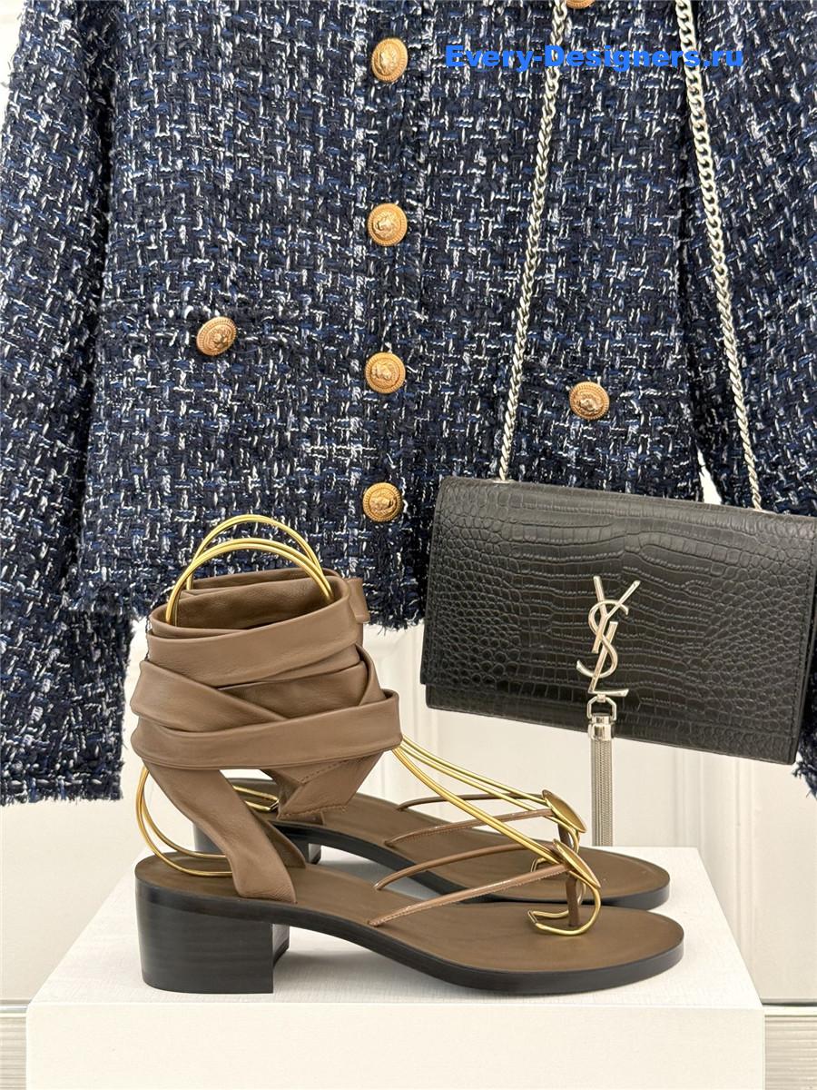 The R0w leather thong sandals