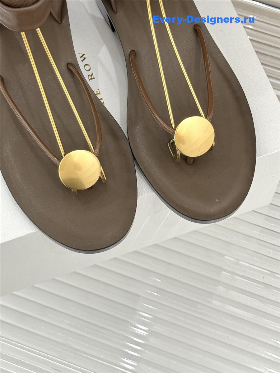 The R0w leather thong sandals