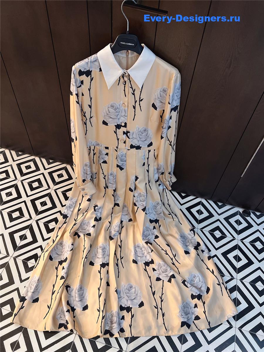 Gvc*1 floral print crepe de chine dress