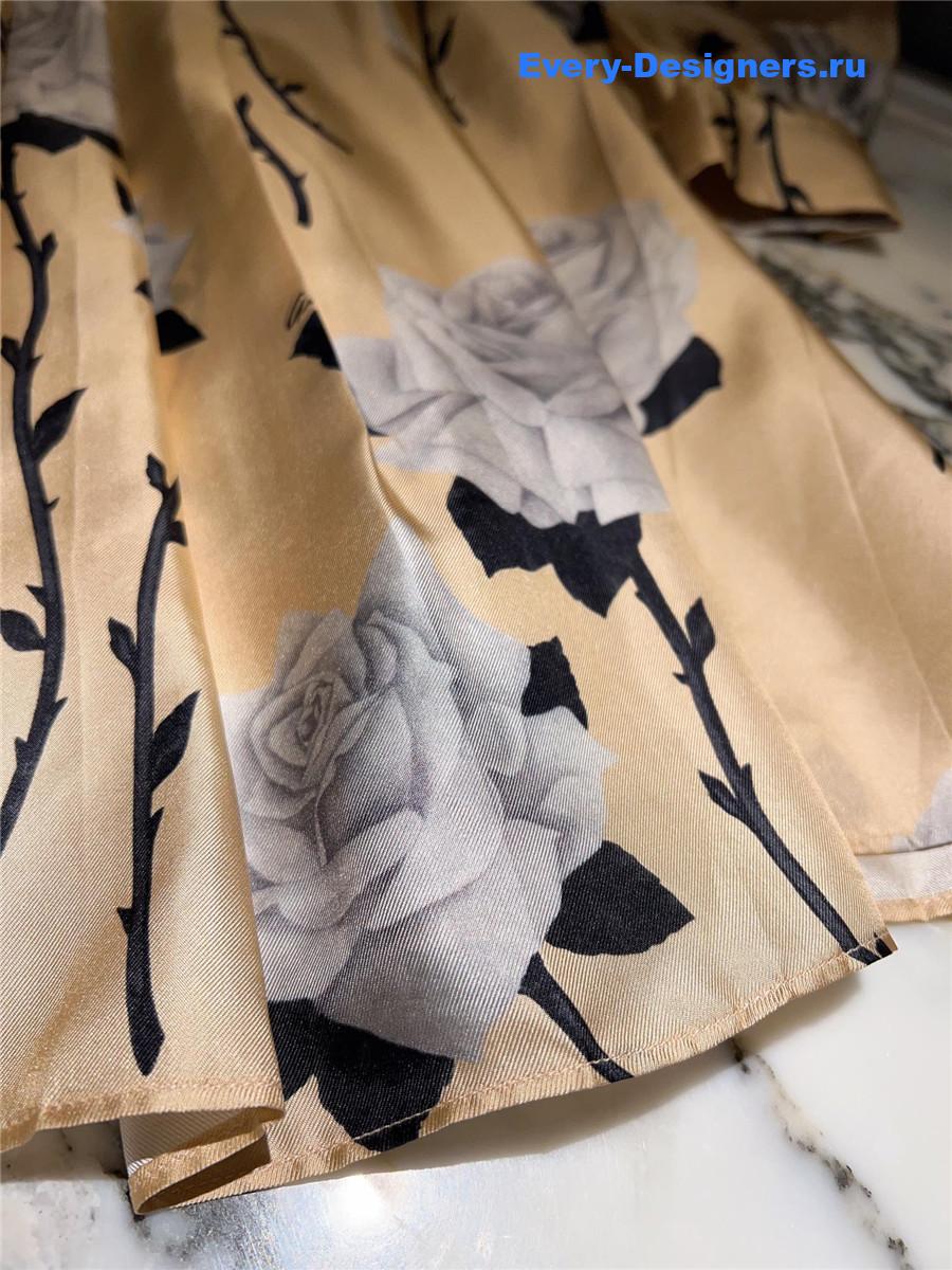 Gvc*1 floral print crepe de chine dress