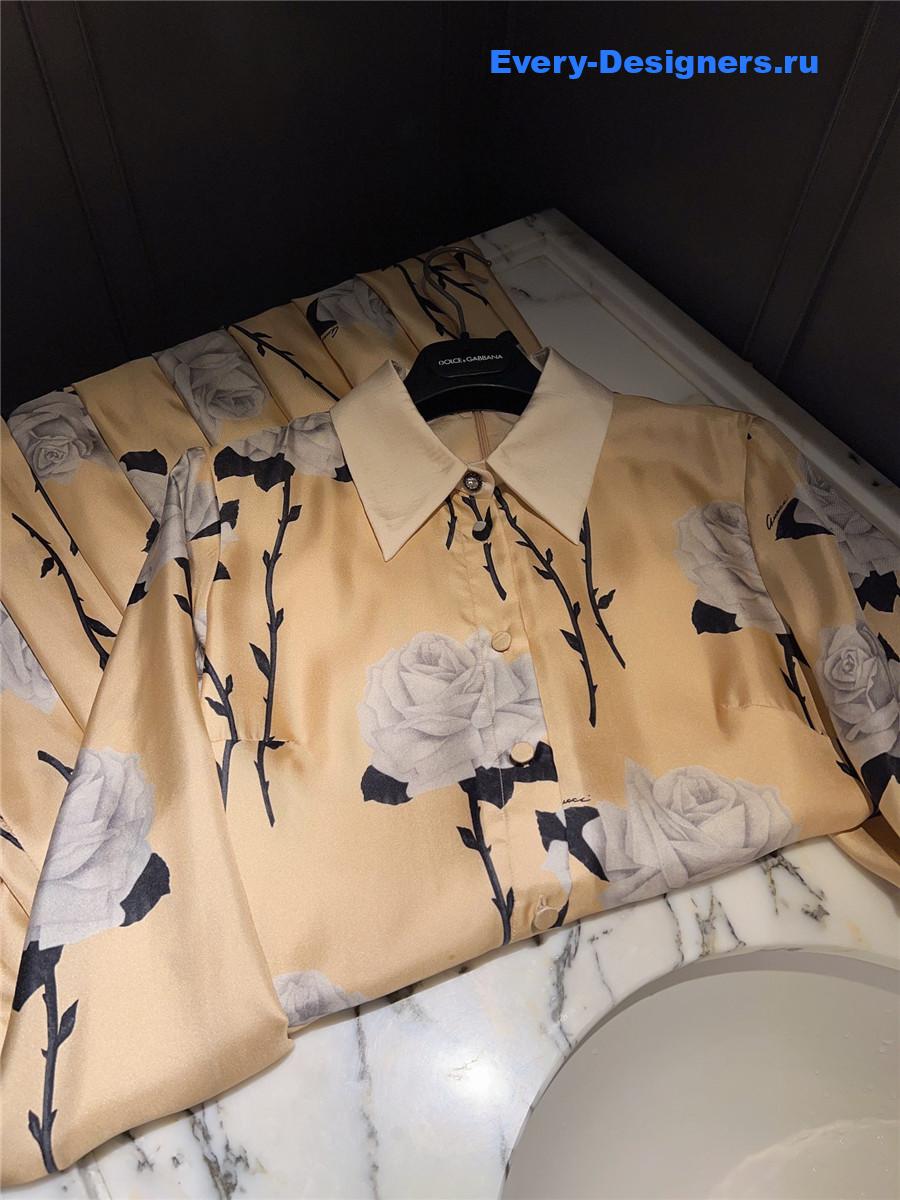 Gvc*1 floral print crepe de chine dress