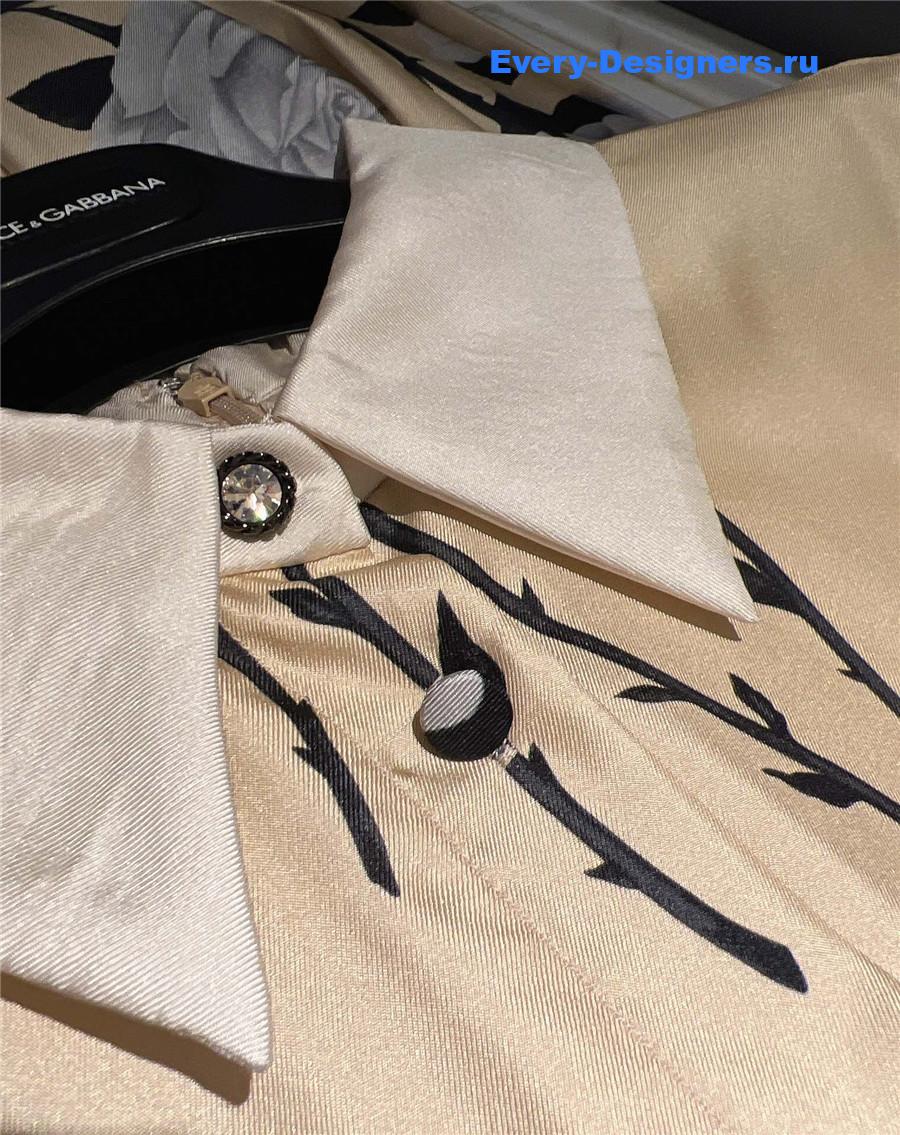 Gvc*1 floral print crepe de chine dress