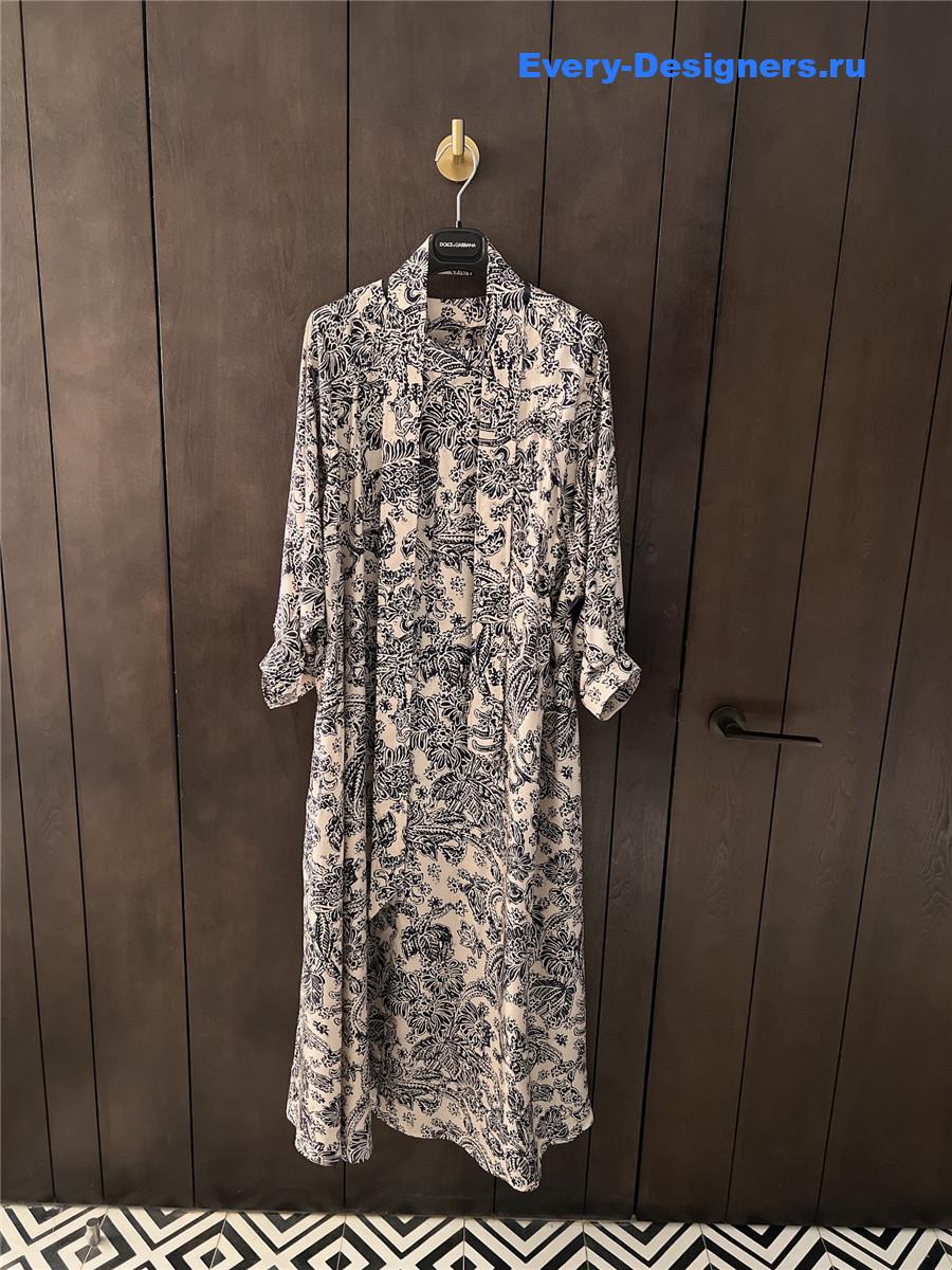 L0r0 P1ana silk maxi shirtdress