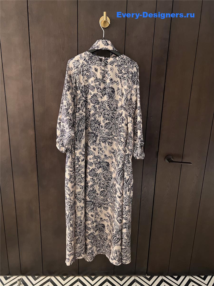 L0r0 P1ana silk maxi shirtdress