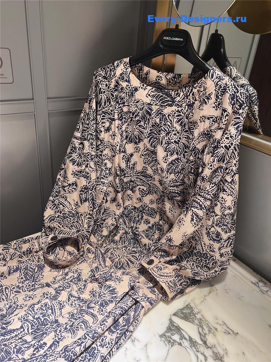 L0r0 P1ana silk maxi shirtdress