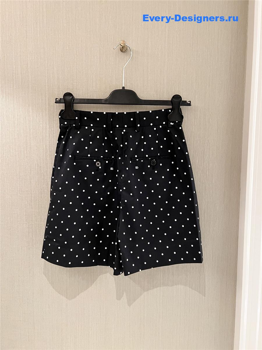 Dolce & Gabbana Polka-Dot Cotton Shorts