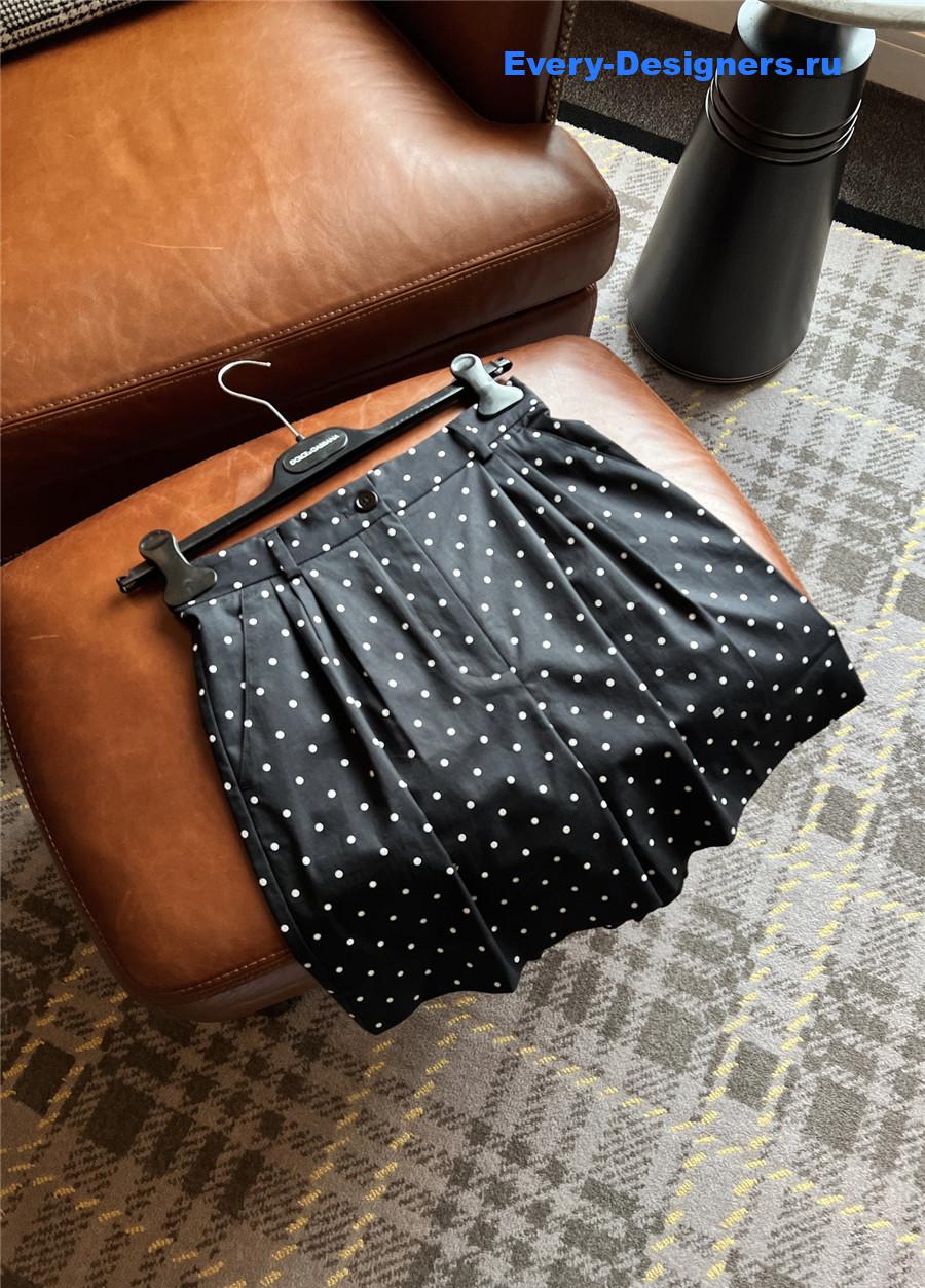 Dolce & Gabbana Polka-Dot Cotton Shorts
