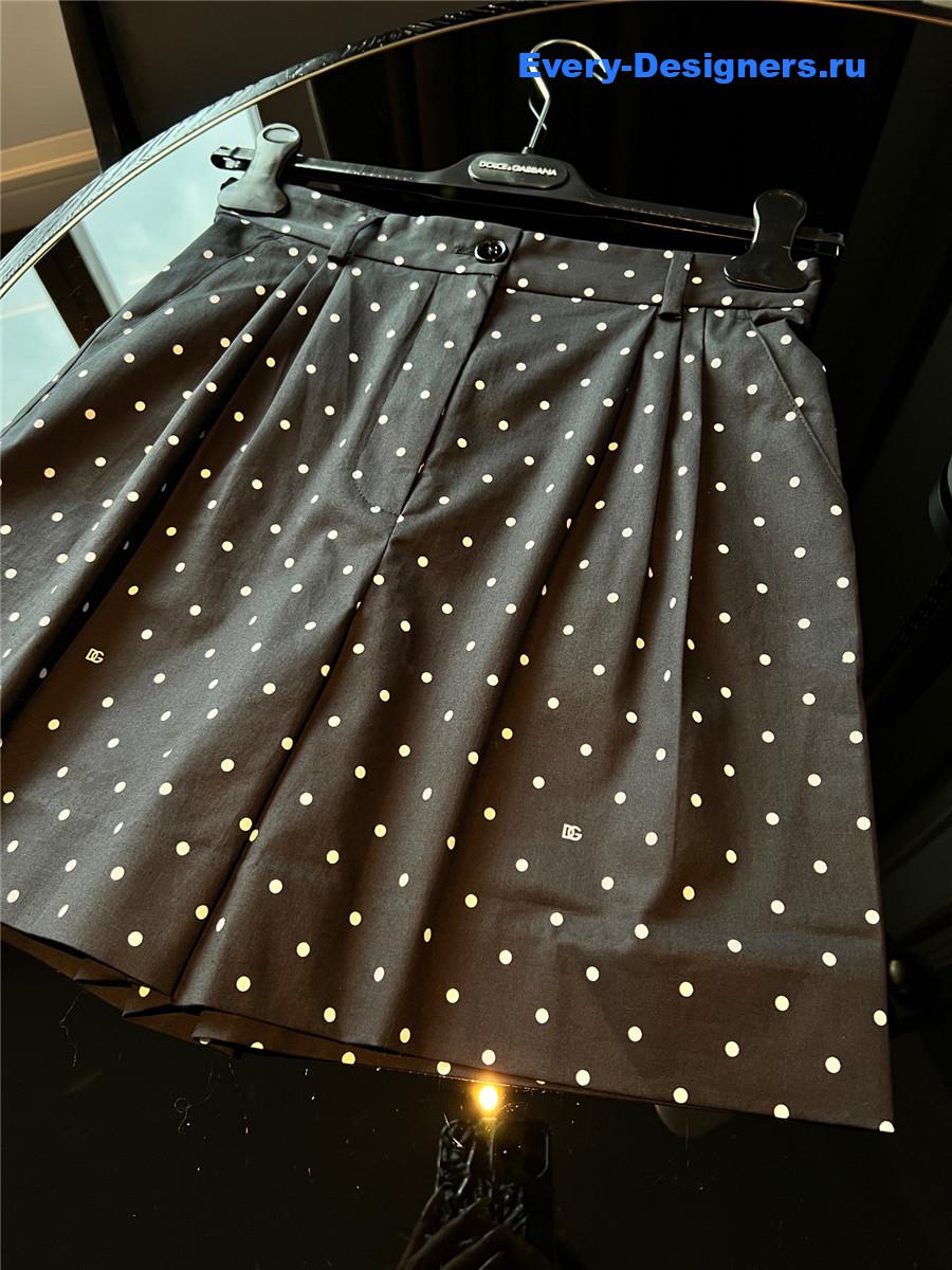 Dolce & Gabbana Polka-Dot Cotton Shorts