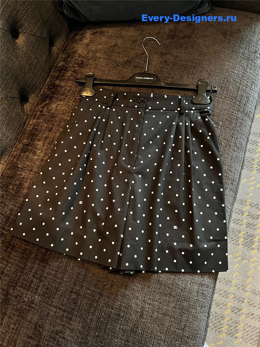 Dolce & Gabbana Polka-Dot Cotton Shorts