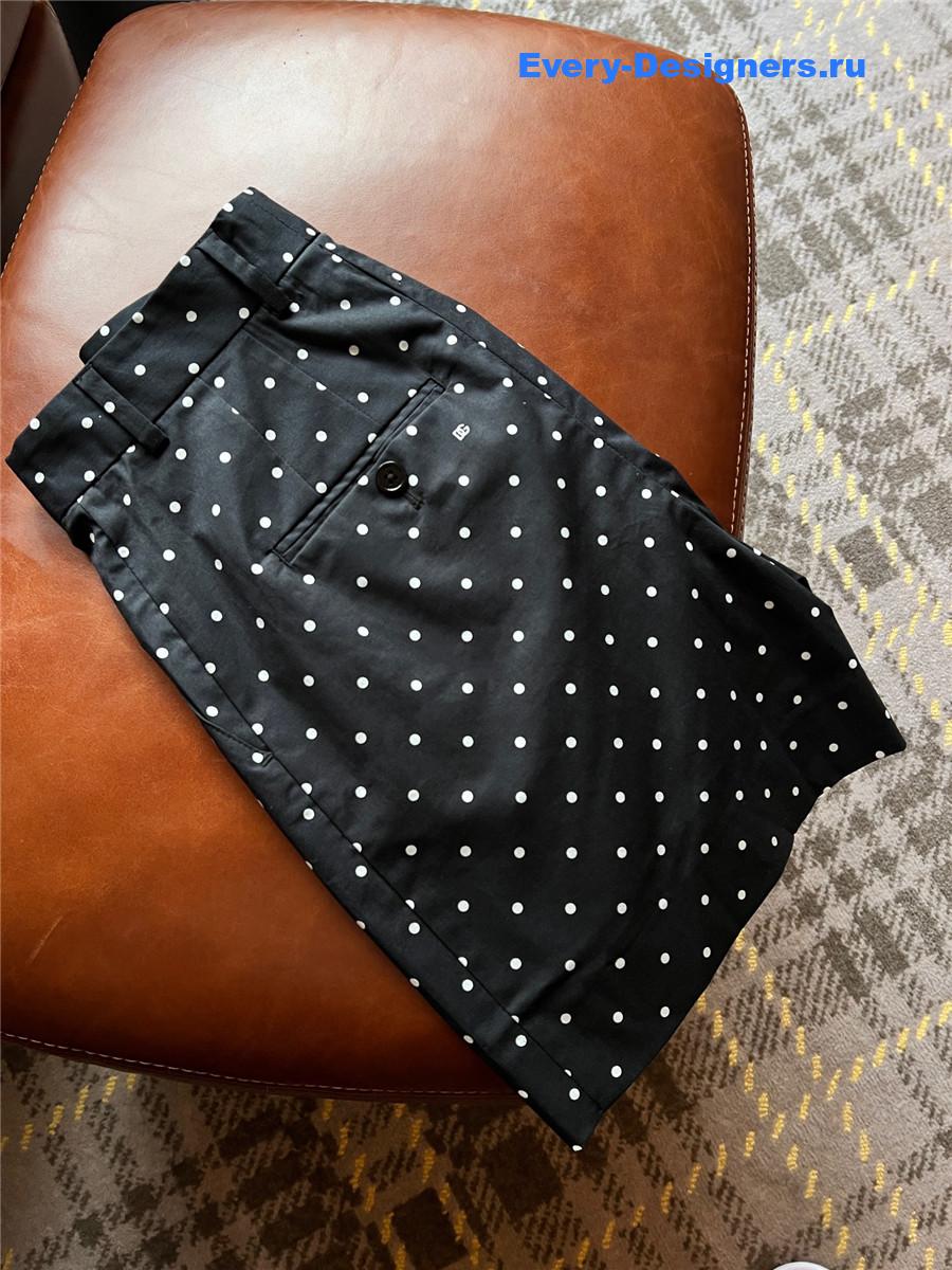 Dolce & Gabbana Polka-Dot Cotton Shorts