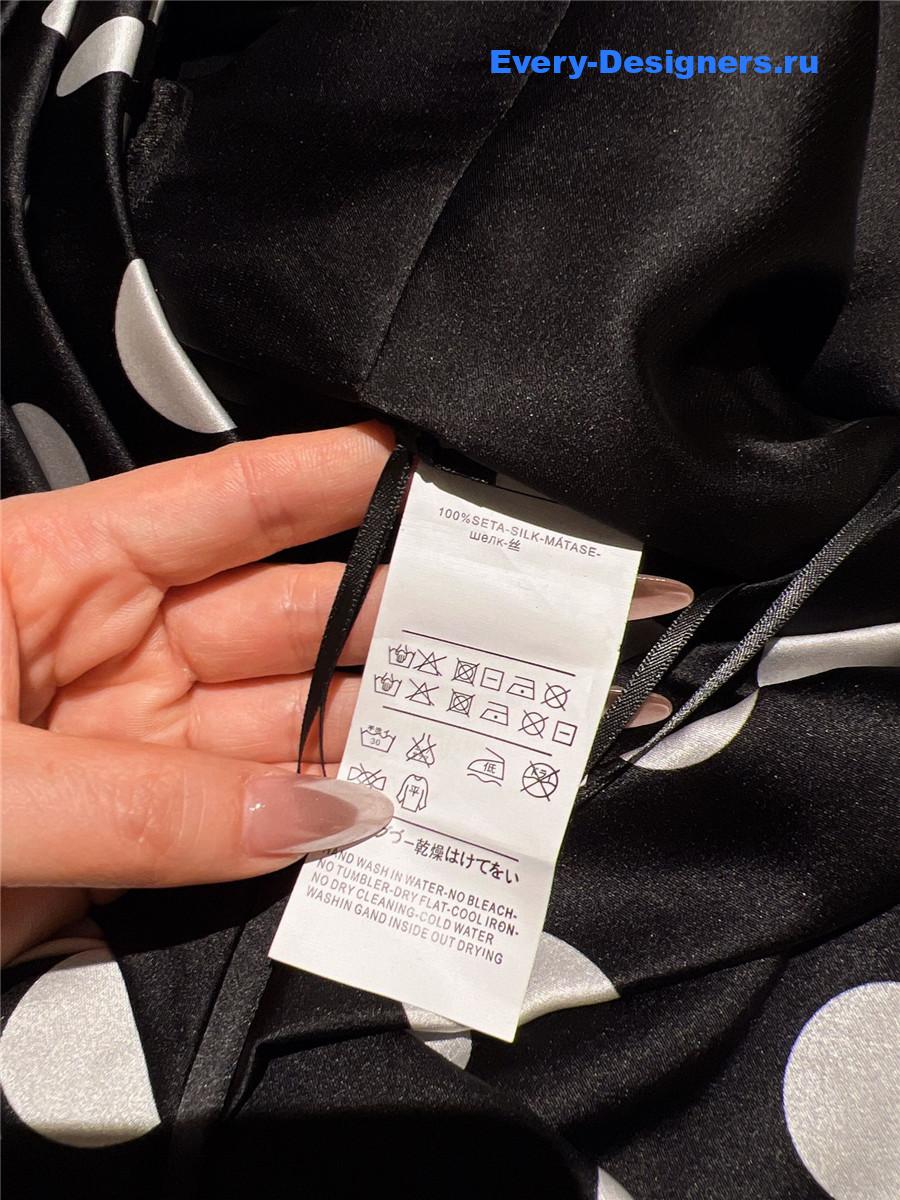 Dolce & Gabbana Polka Dot-Print Satin Midi Dress