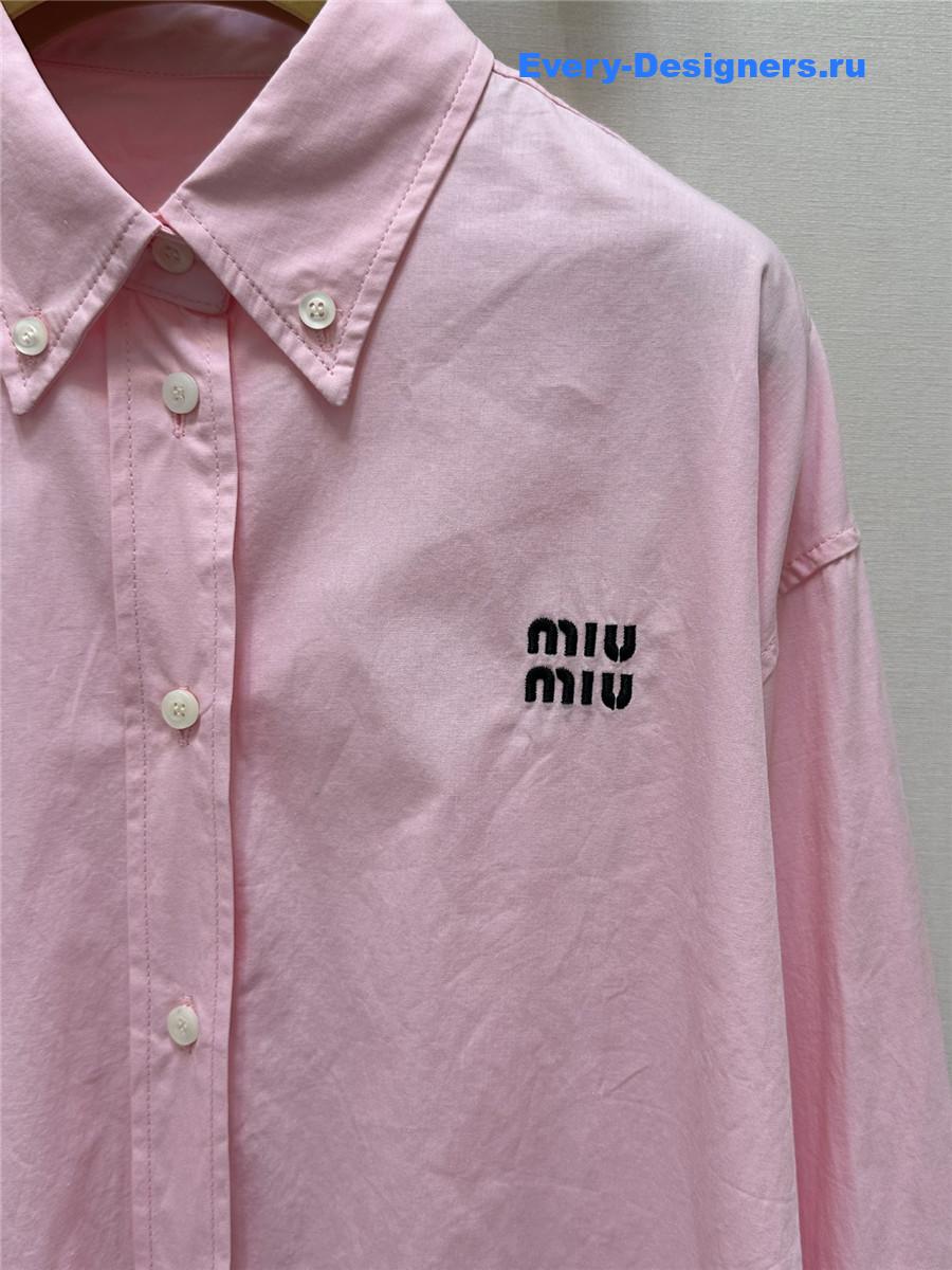 Miu Miu Pink Poplin Shirt