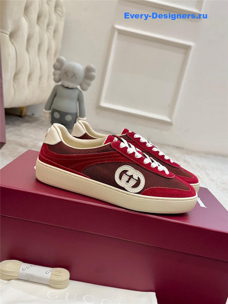 Gvc*1 g74 burgundy sneakers