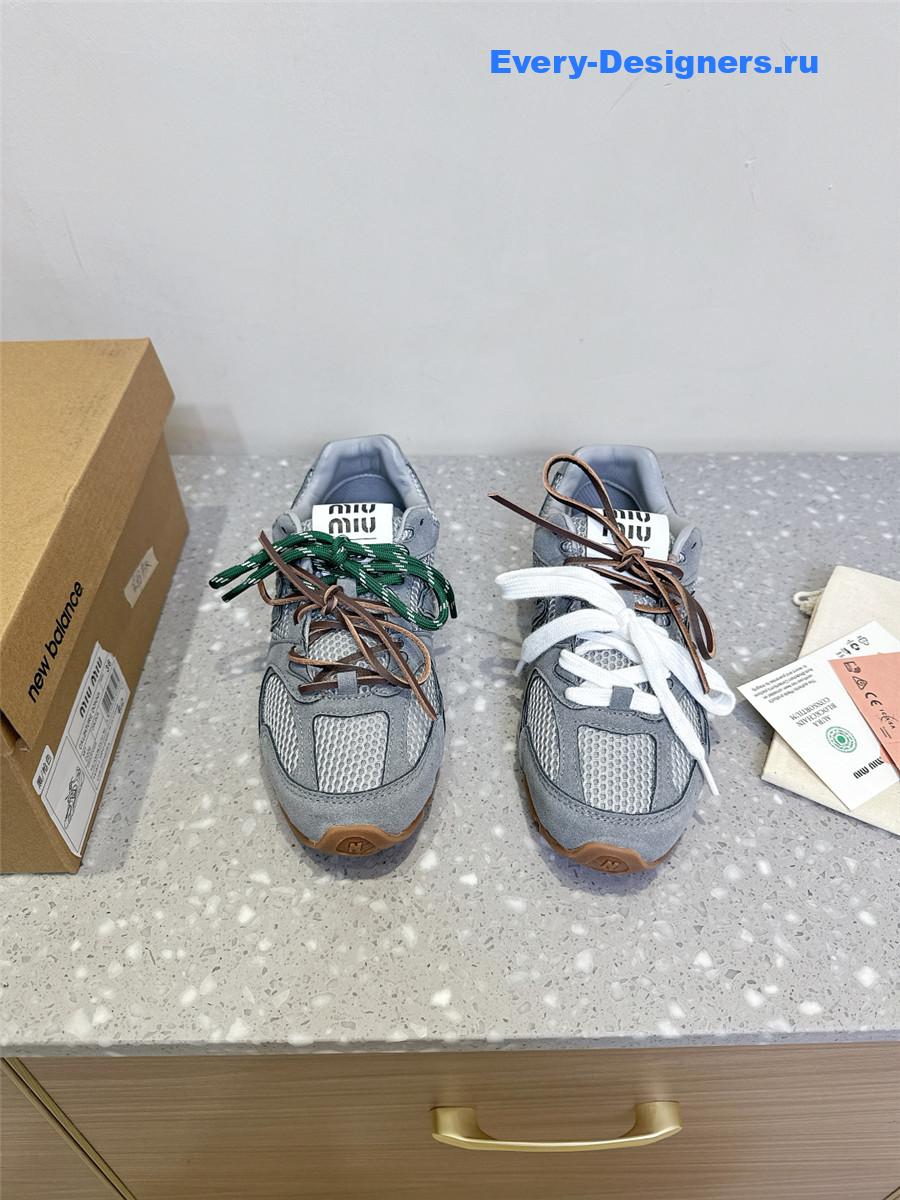 Miu Miu x New Balance 530 SL Light Blue Suede Sneakers