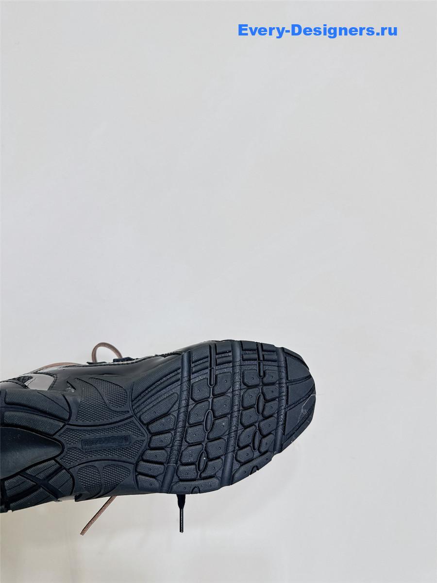 Miu Miu x New Balance 530 SL Black Patent Leather Sneakers