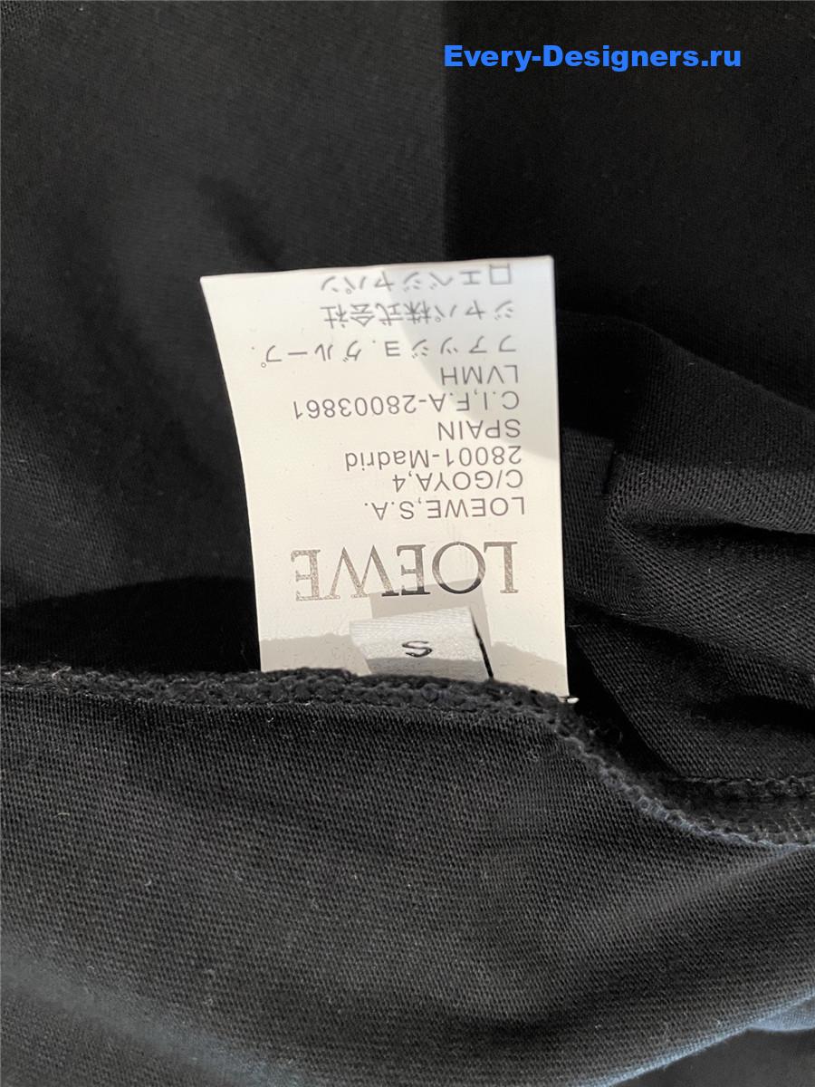 L0ew* black embroidered logo t-shirt