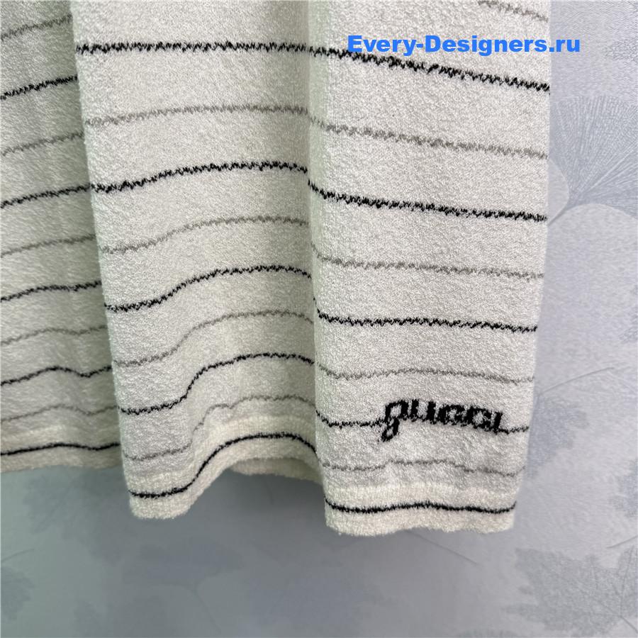 Gvc*1 white striped sleeveless dress