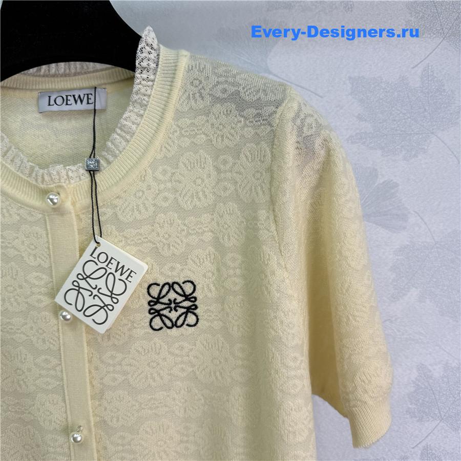L0ew* embroidered knit cardigan