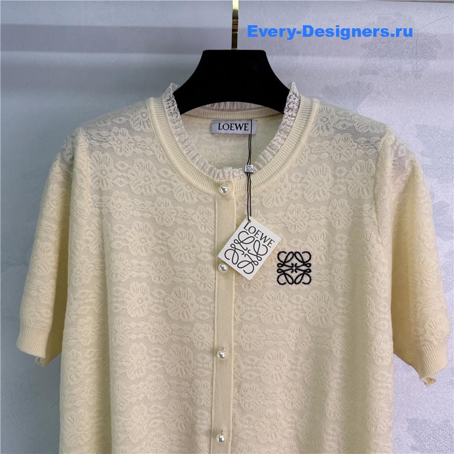 L0ew* embroidered knit cardigan