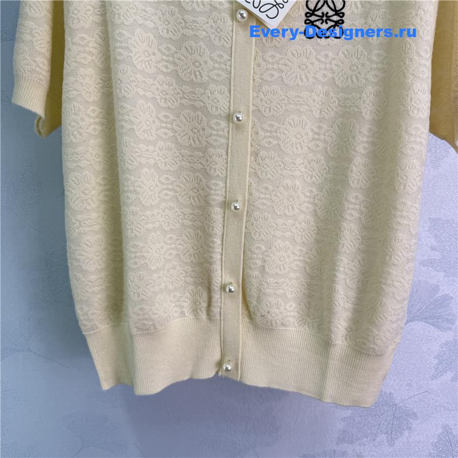 L0ew* embroidered knit cardigan