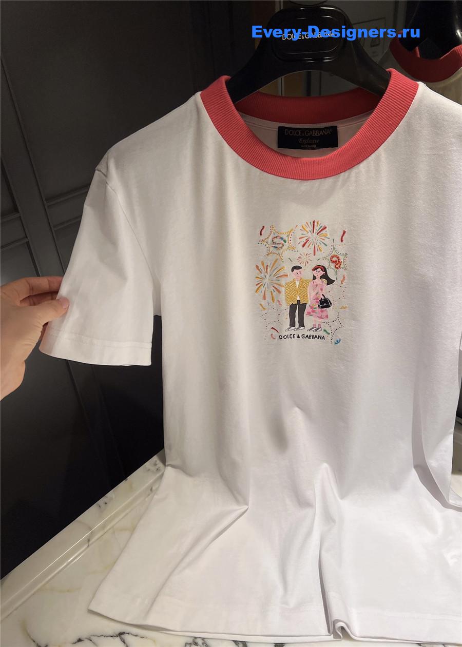 Dolce & Gabbana Printed Cotton T-Shirt