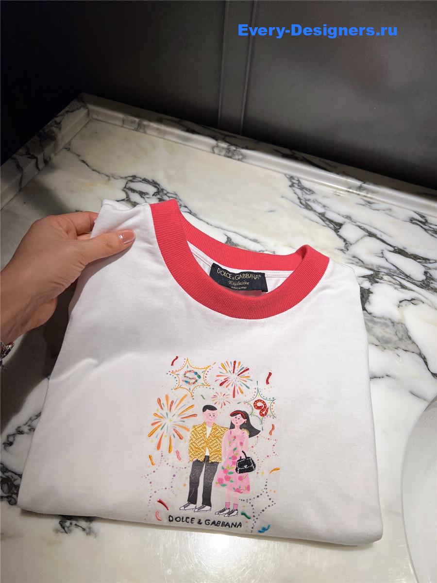 Dolce & Gabbana Printed Cotton T-Shirt