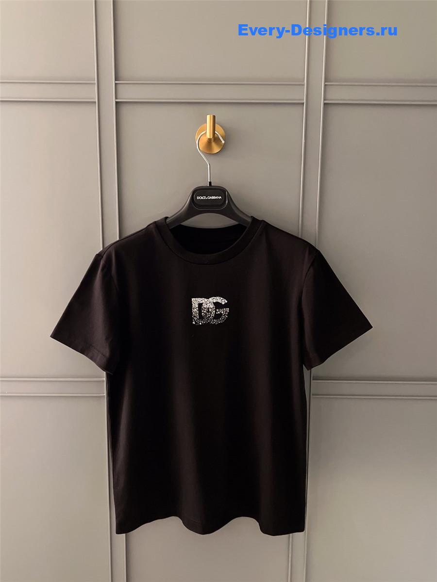 Dolce & Gabbana Crystal Logo T-Shirt