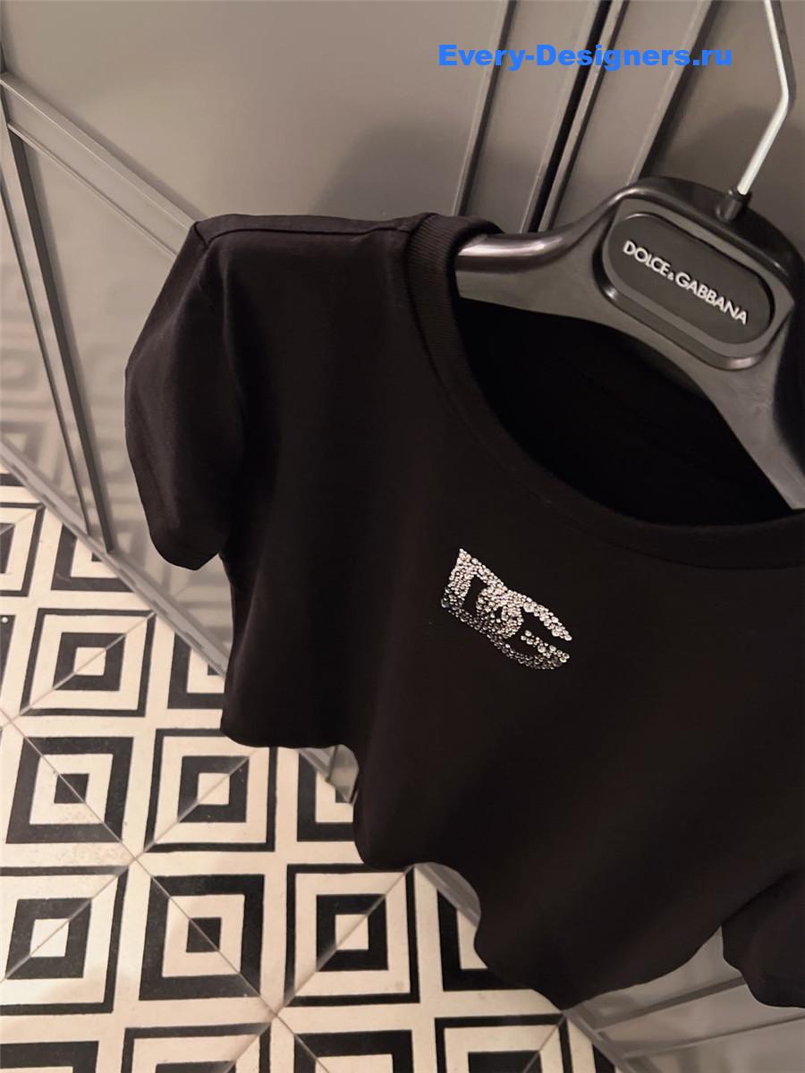 Dolce & Gabbana Crystal Logo T-Shirt