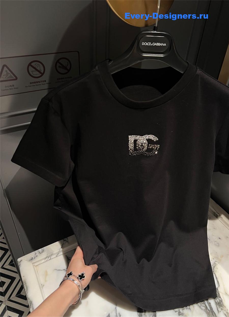 Dolce & Gabbana Crystal Logo T-Shirt