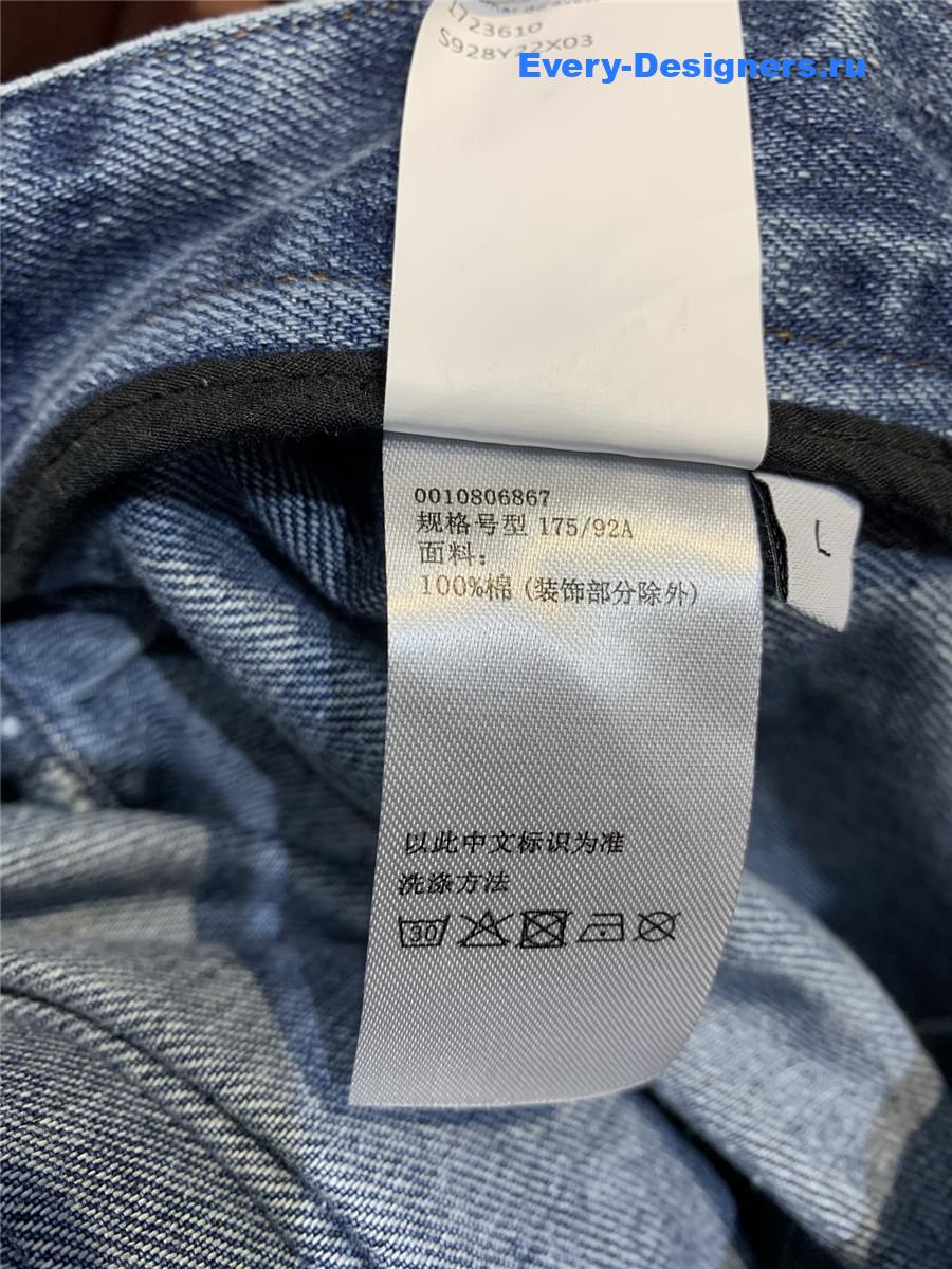 L0ew* draped denim jeans