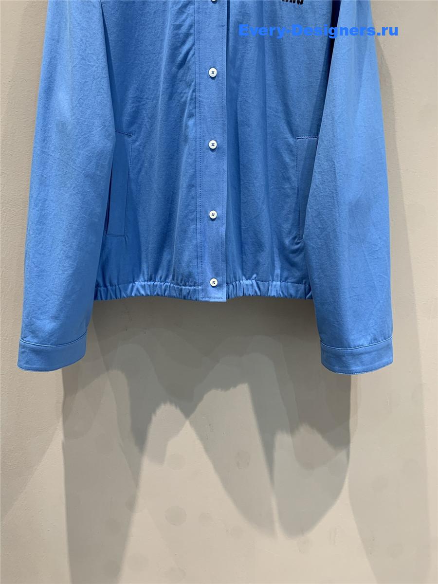 Miu Miu Blue Blouson Jacket