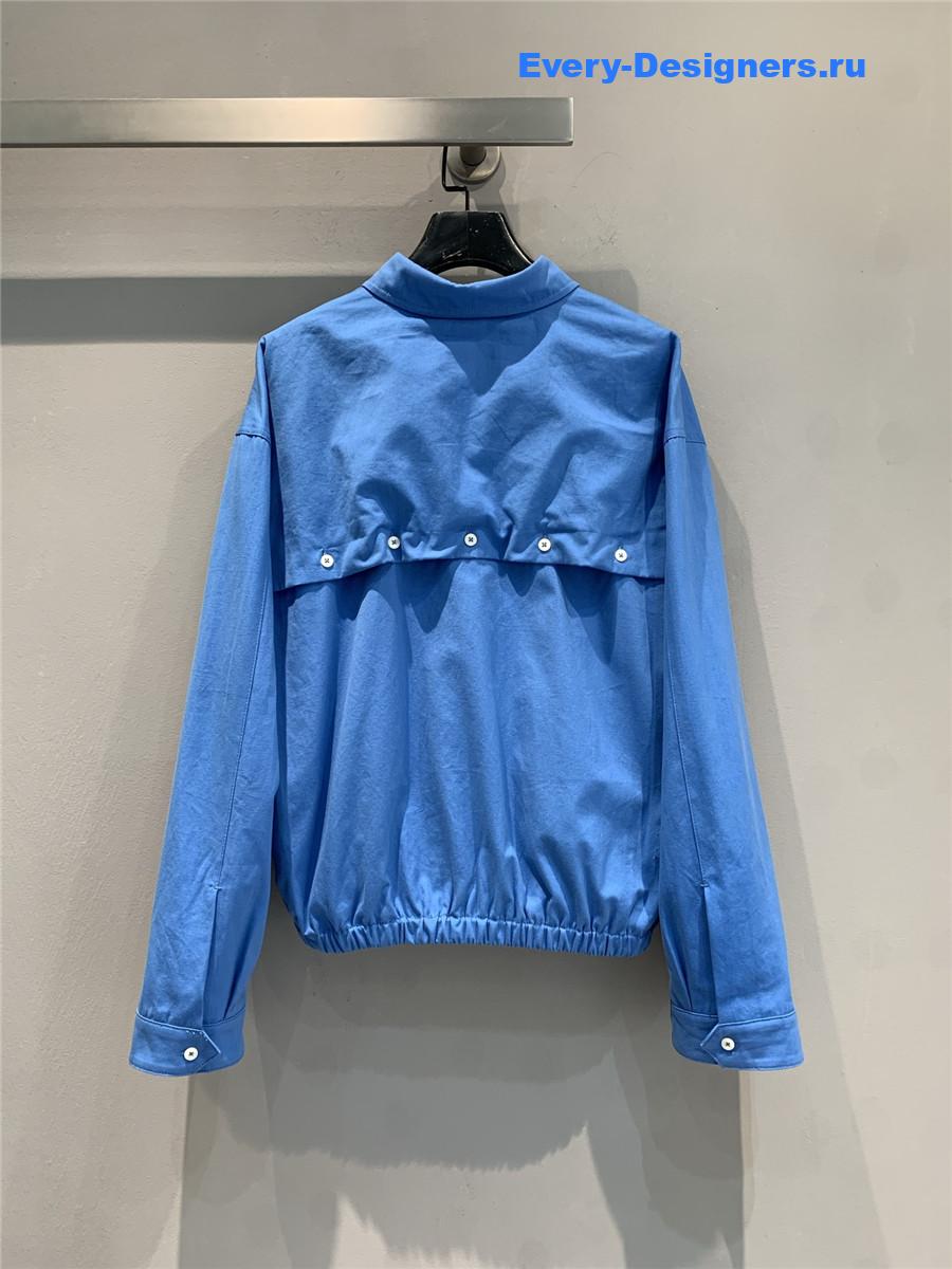 Miu Miu Blue Blouson Jacket