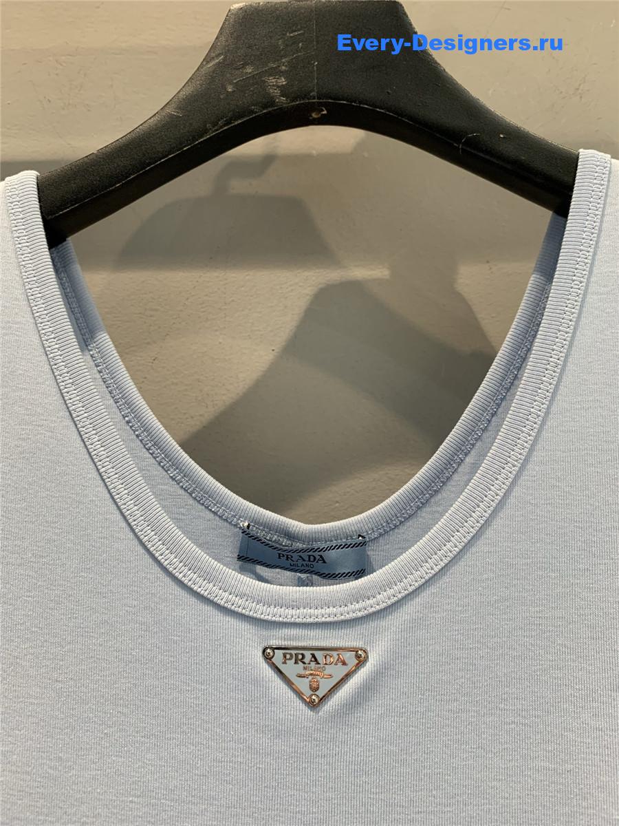 Pra*a light blue vest dress