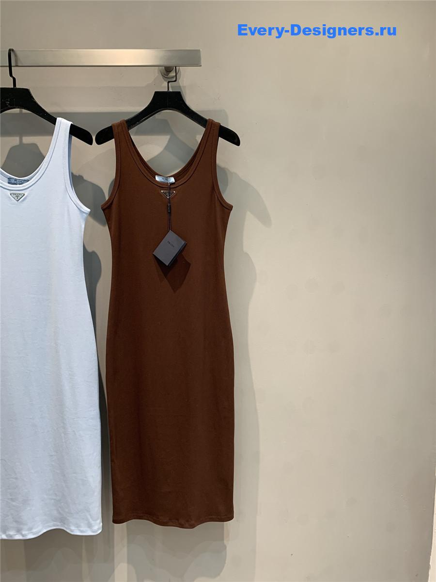 Pra*a brown vest dress