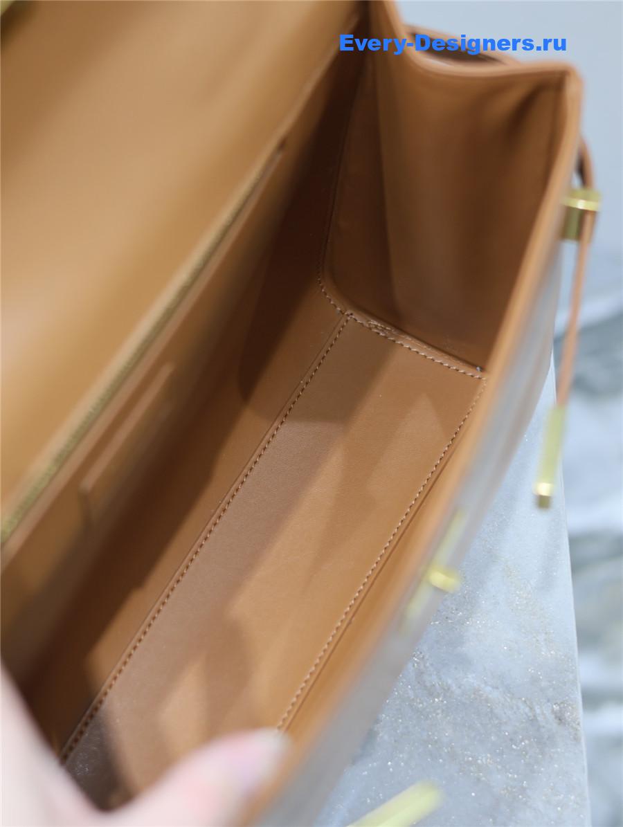 Sa1nt Lau*nt manhattan shoulder bag brown