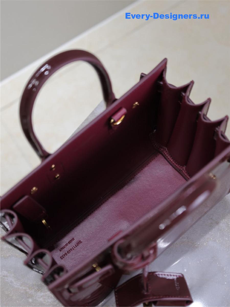 Sa1nt Lau*nt burgundy sac de jour bag