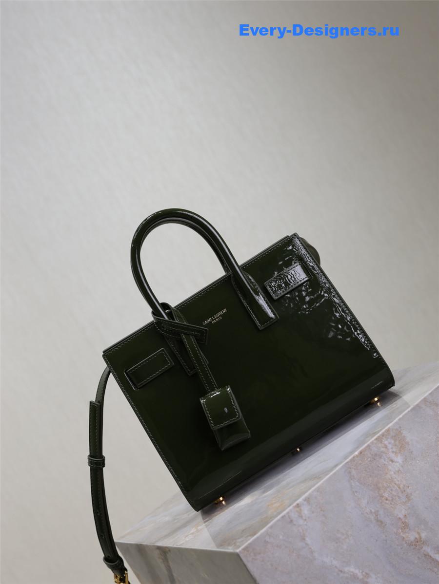 Sa1nt Lau*nt green sac de jour bag