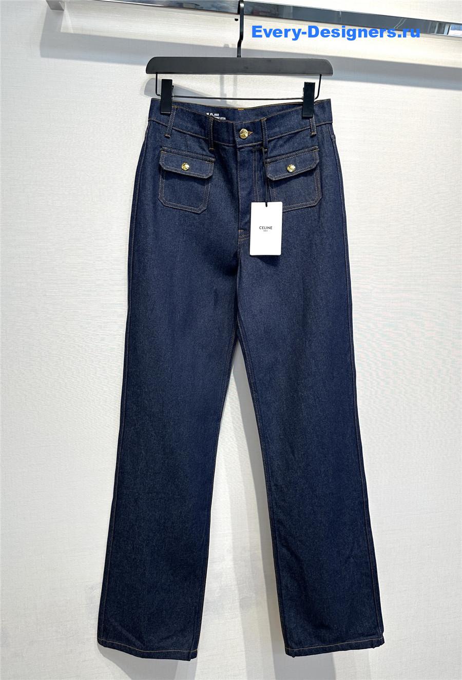 Ce1i*e flared high jeans