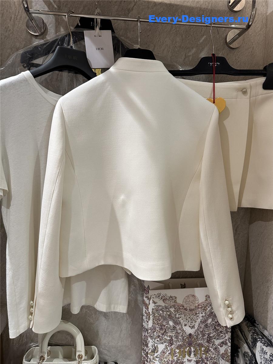 D10r off-white pearl button jacket